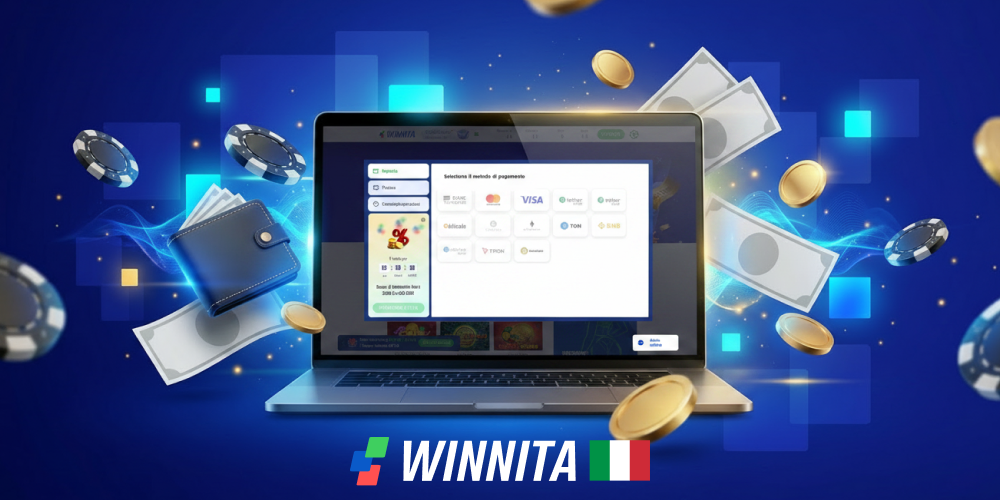Depositare e prelevare fondi dal casinò Winnita Italia