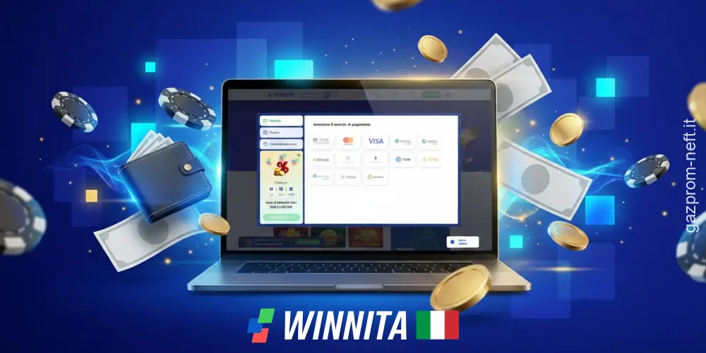 Depositare e prelevare fondi dal casinò Winnita Italia
