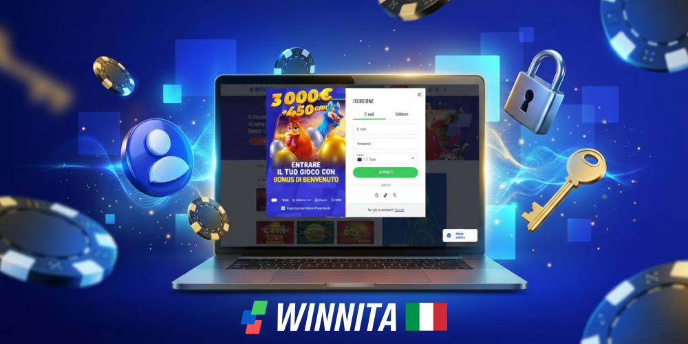 Come creare un account sul casinò Winnita