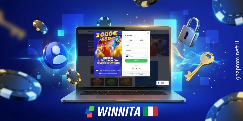 Come creare un account sul casinò Winnita